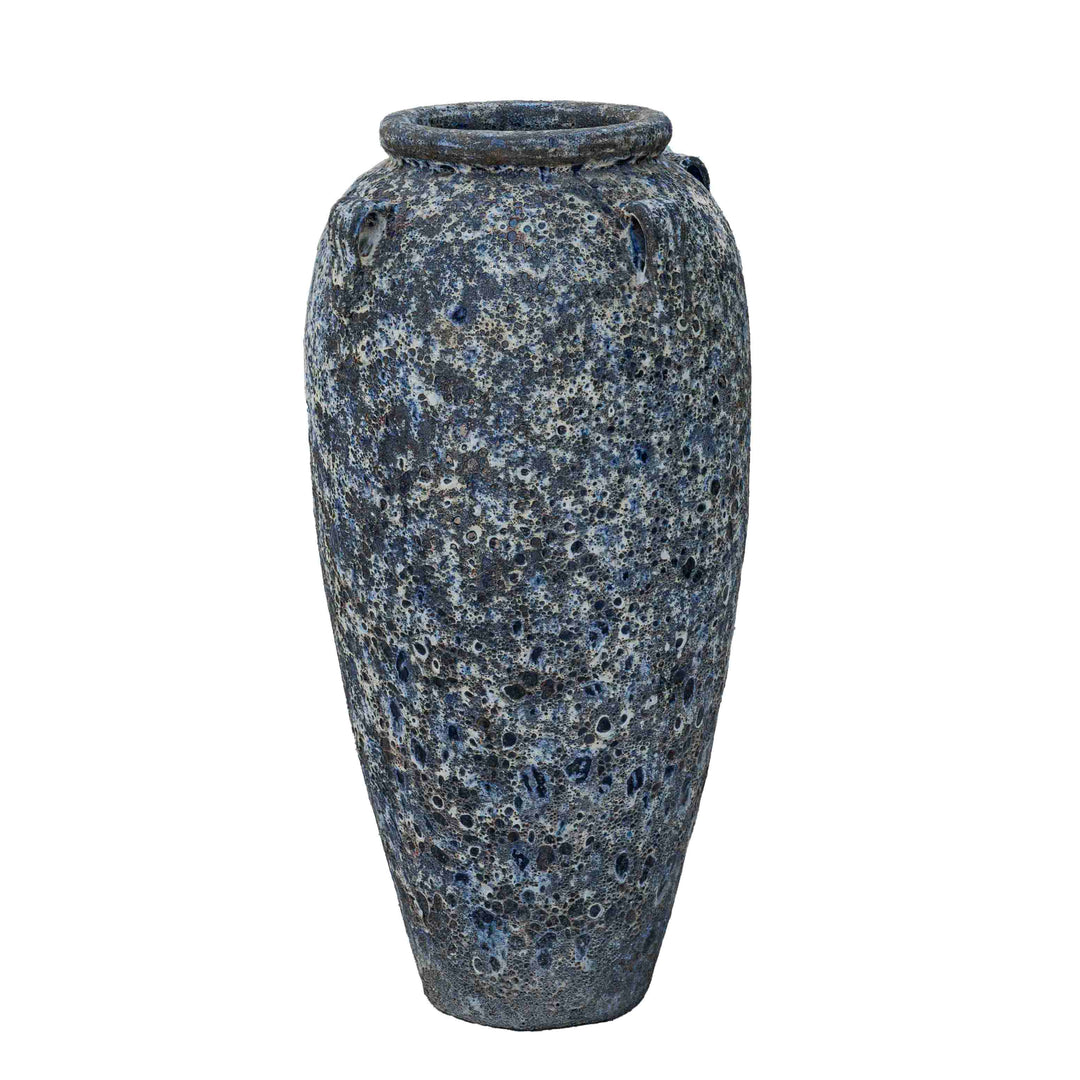 Larissa Ceramic Antique Pot Brown With Handle
