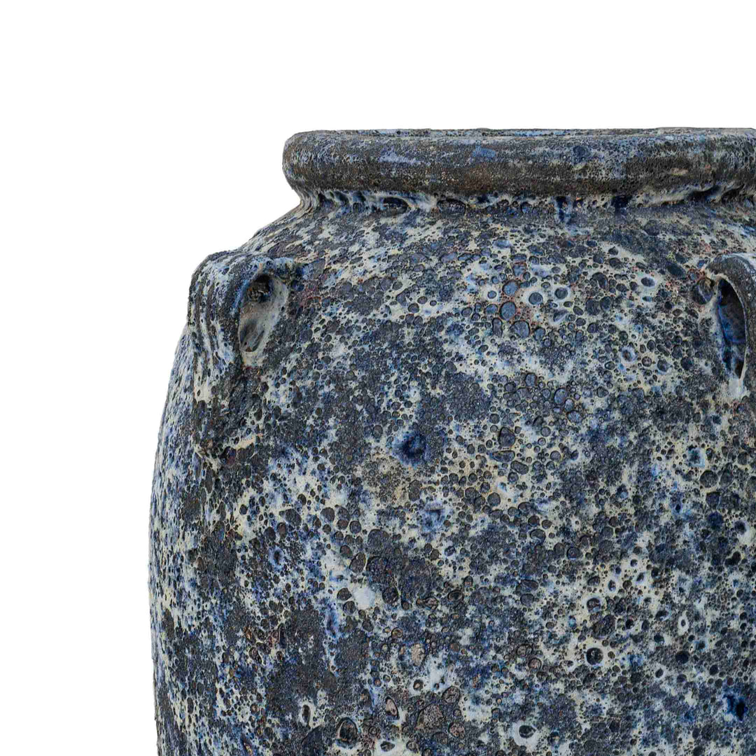 Larissa Ceramic Antique Pot Brown With Handle
