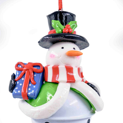 Snowman Bell Hanging Ornament