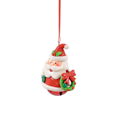 Santa Bell Hanging Ornament