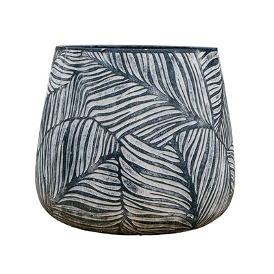 Leaf Texture Cement Pot