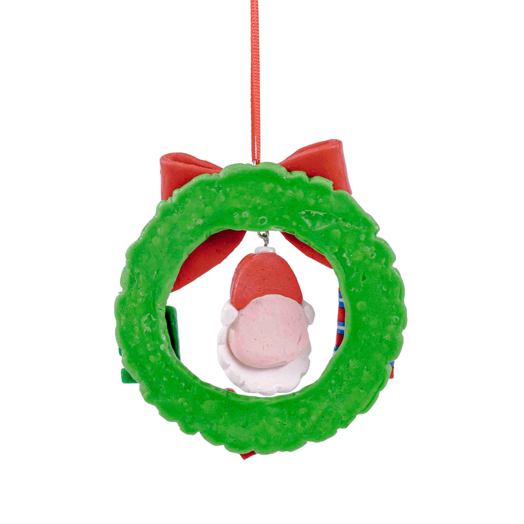 Santa Wreath Hanging Ornaments