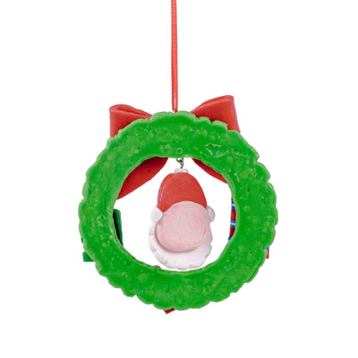 Santa Wreath Hanging Ornaments