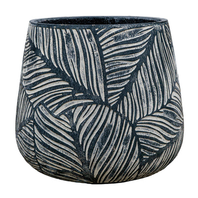 Leaf Texture Cement Pot