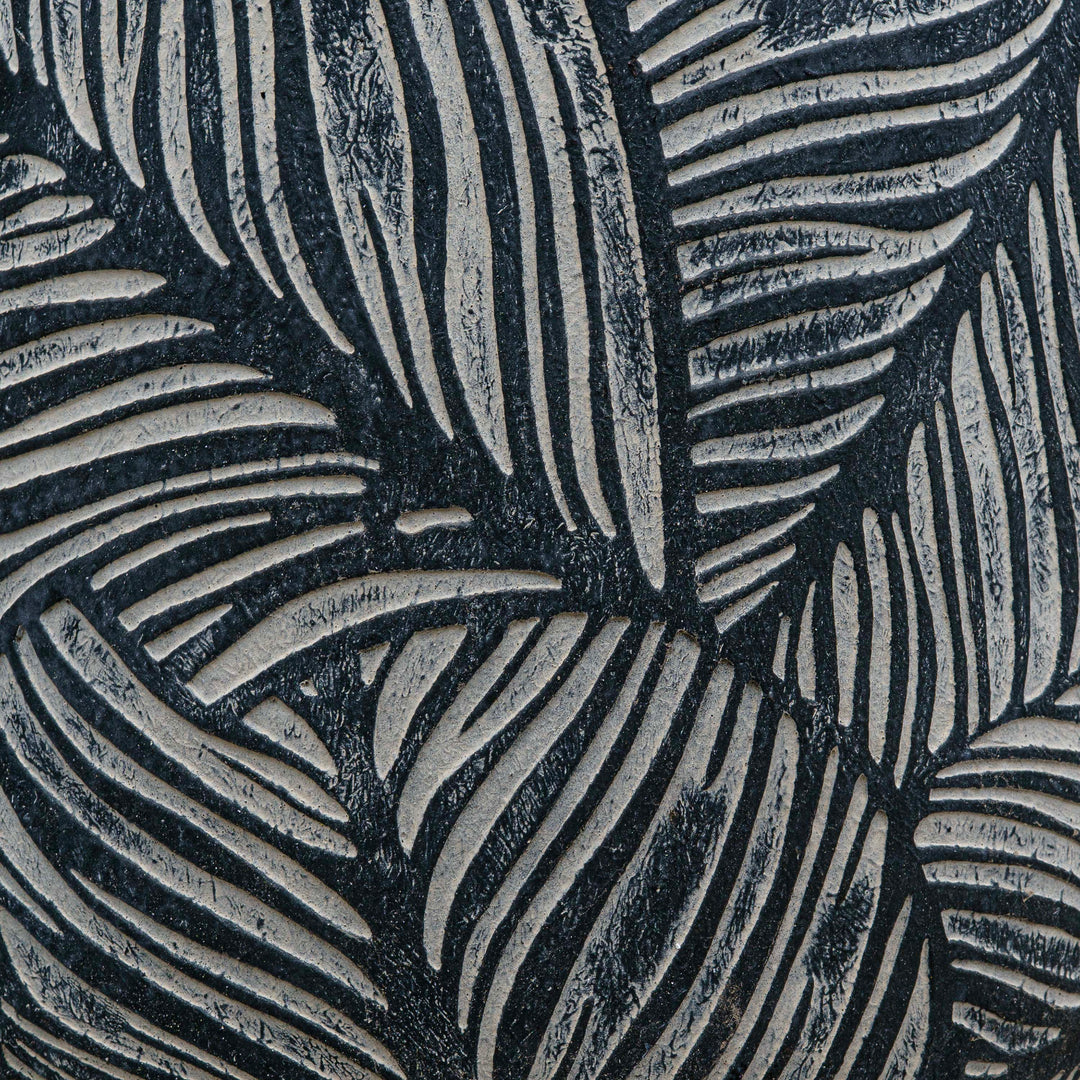 Leaf Texture Cement Pot