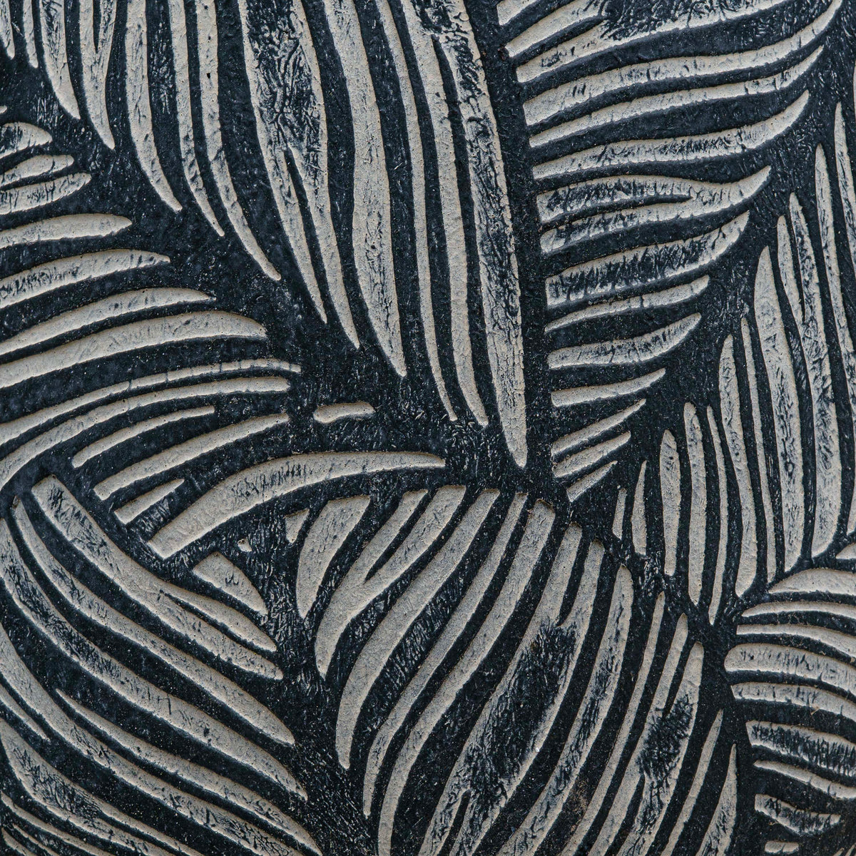 Leaf Texture Cement Pot