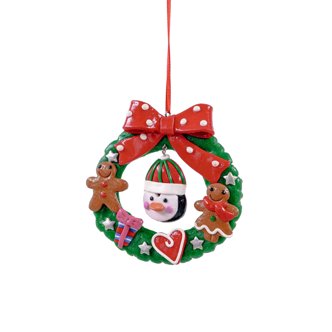 Elf Wreath Hanging Ornaments