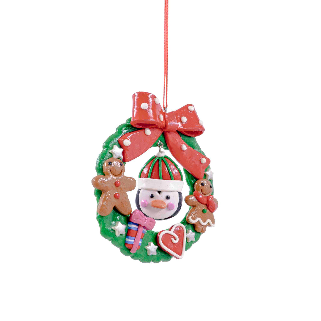 Elf Wreath Hanging Ornaments