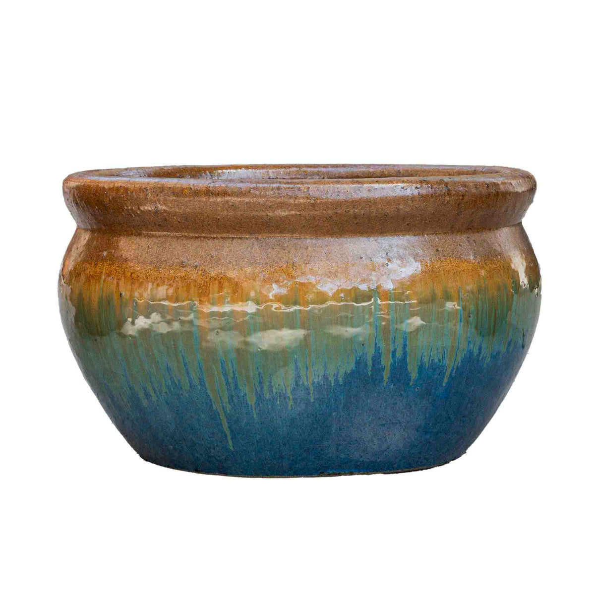 Vetle Glazed Pot - Yellow Jade