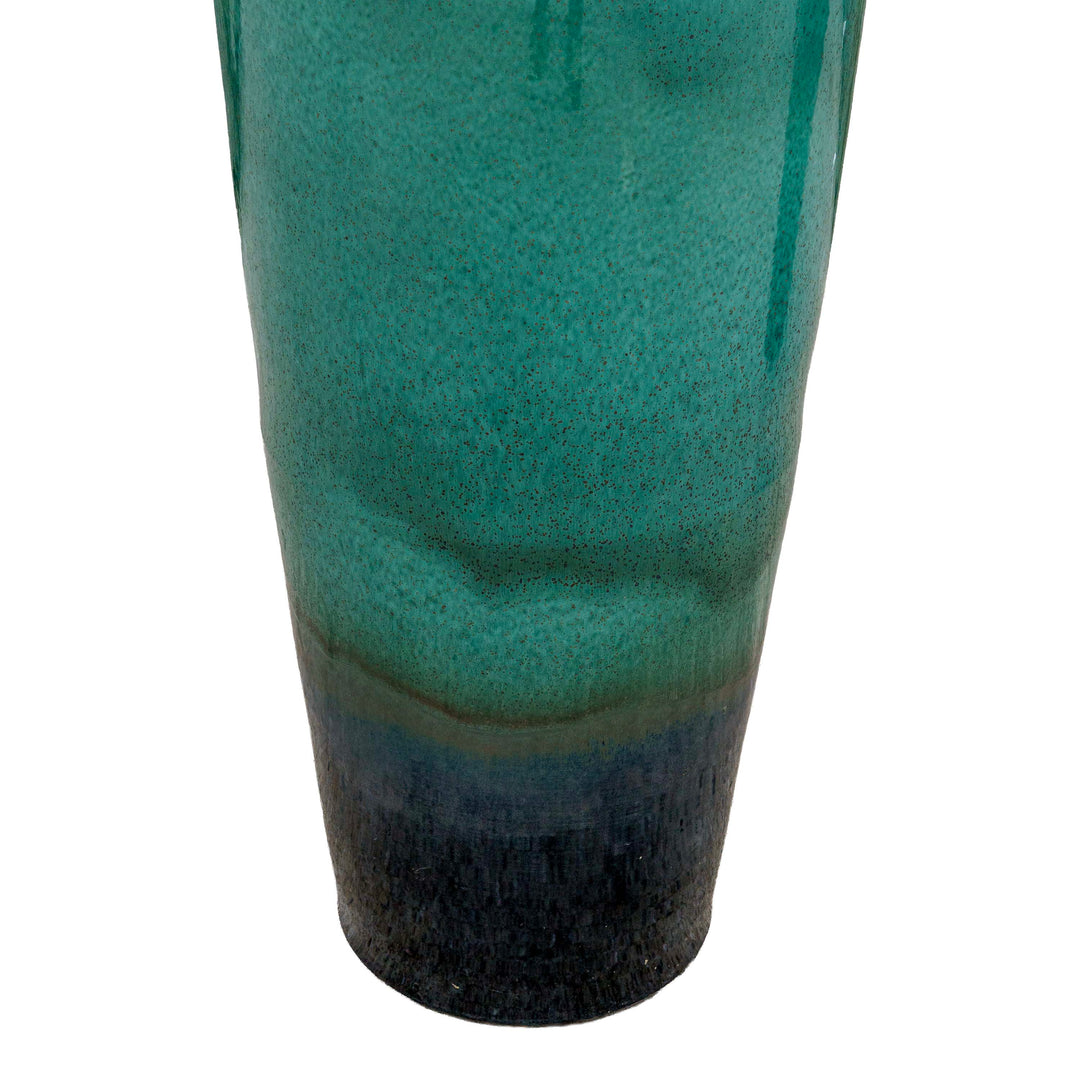 Aqua Mist Ceramic Floor Vase