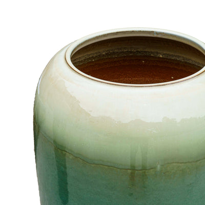Aqua Mist Ceramic Floor Vase