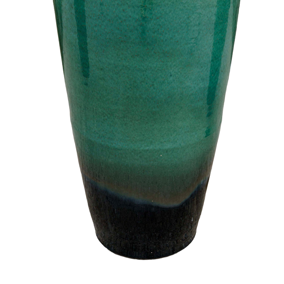 Aqua Mist Ceramic Floor Vase
