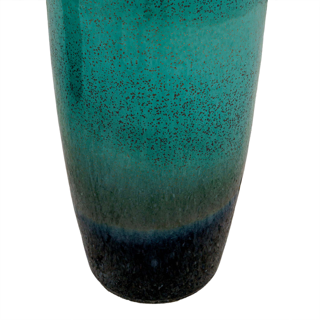 Aqua Mist Ceramic Floor Vase