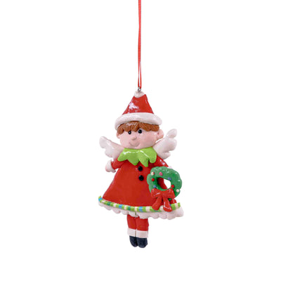 Elf Doll Hanging Ornament Miseltoe