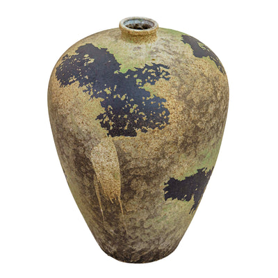 Charcoal Patina Metal Vase