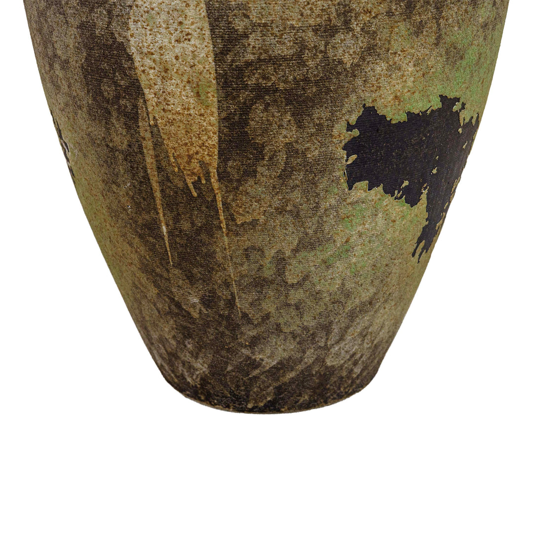 Charcoal Patina Metal Vase
