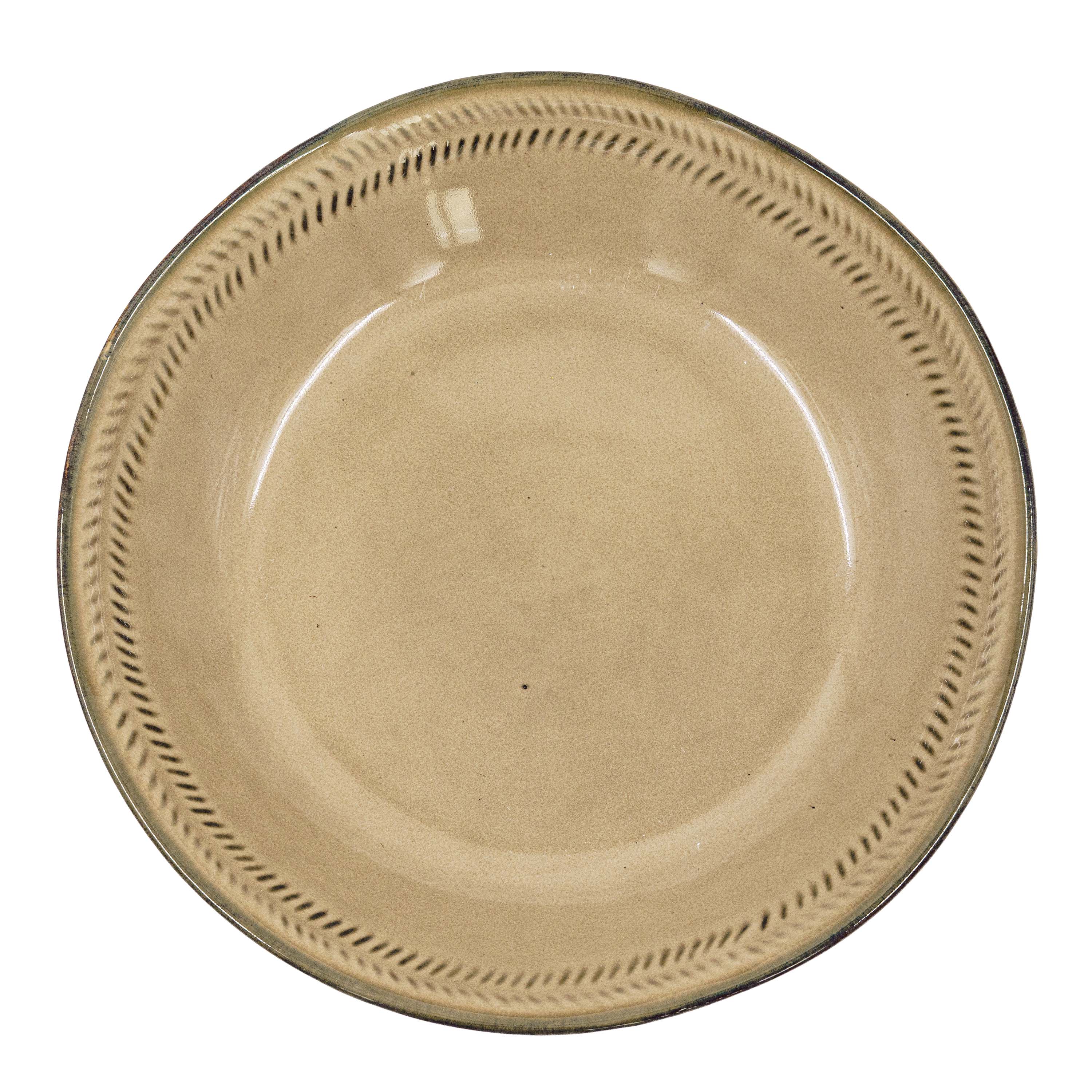 Ivory Gold Ceramic Serving Platter