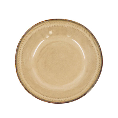 Ivory Gold Ceramic Platter