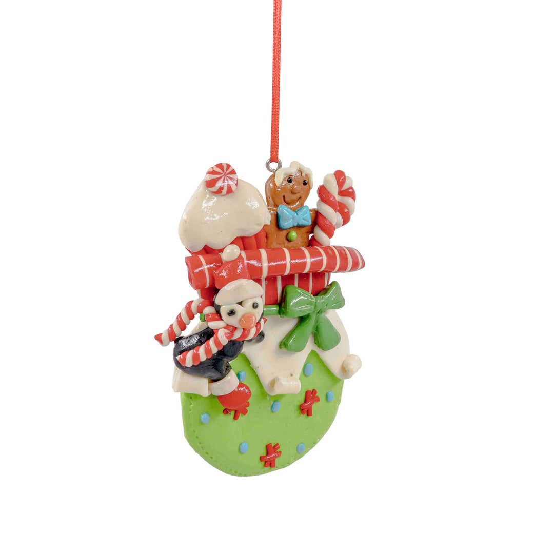 Penguin Gift Stack Hanging Ornament