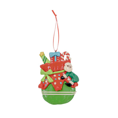 Santa Gift Stack Hanging Ornament
