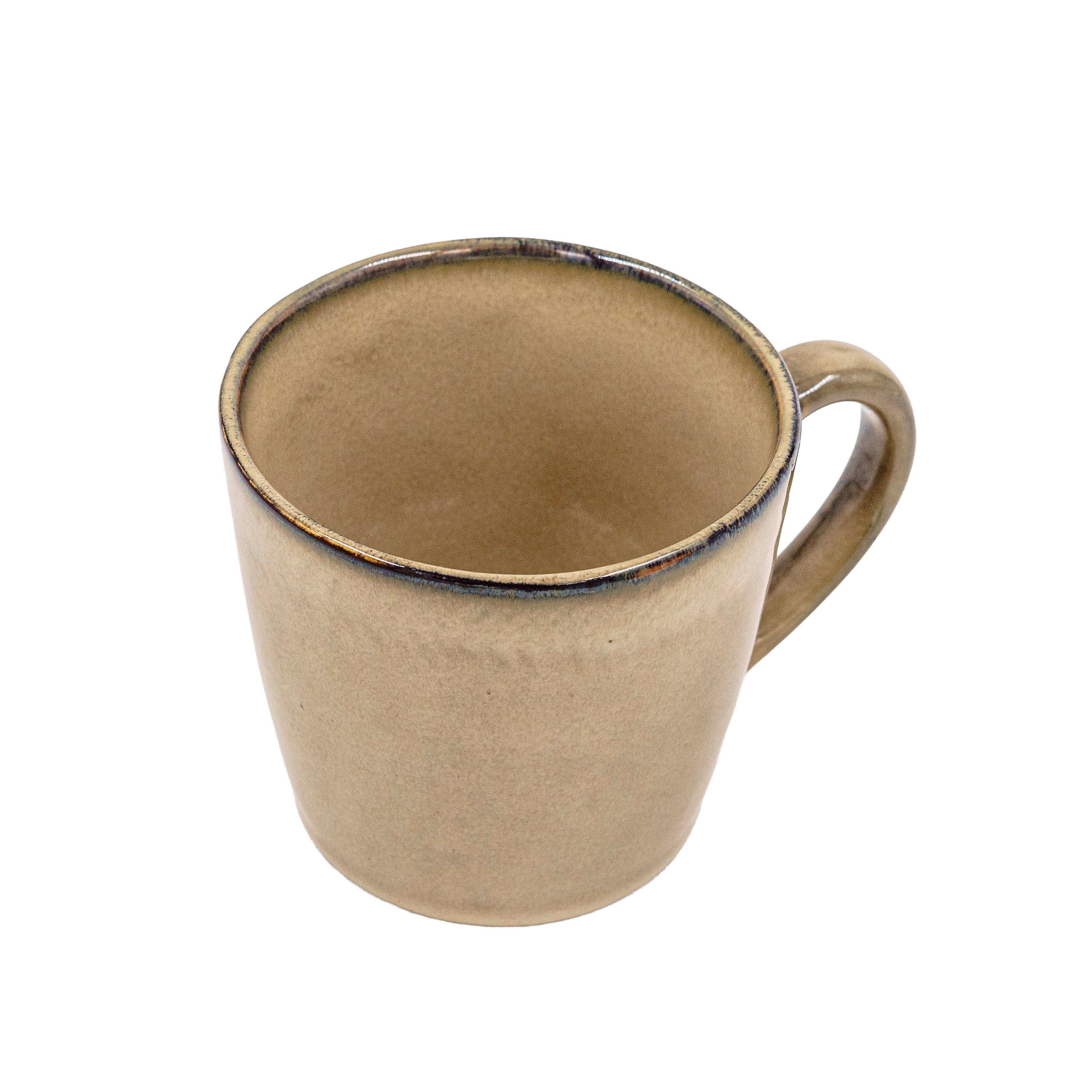 Ivory Gold Ceramic Cup Saucer Set