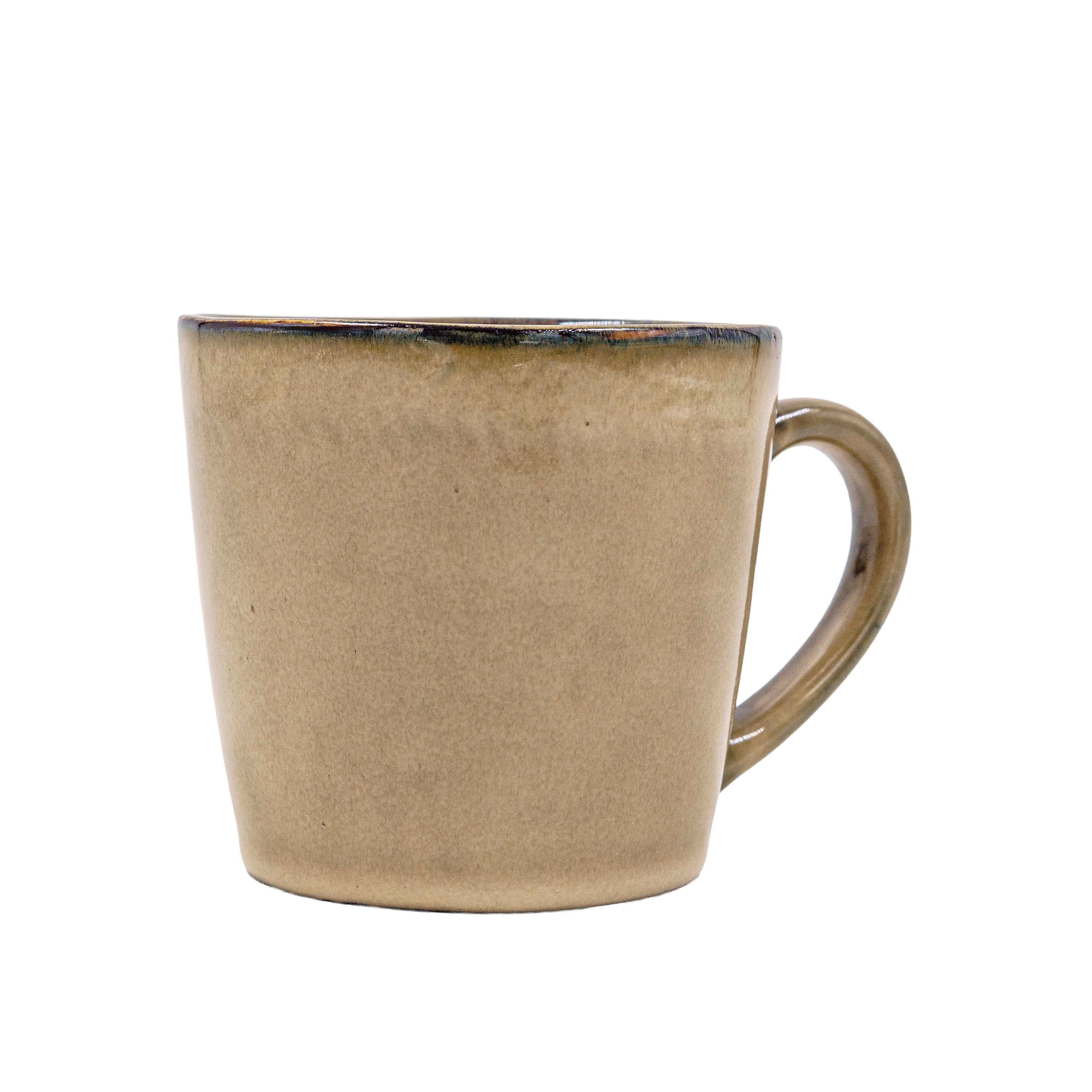 Ivory Gold Ceramic Cup Saucer Set