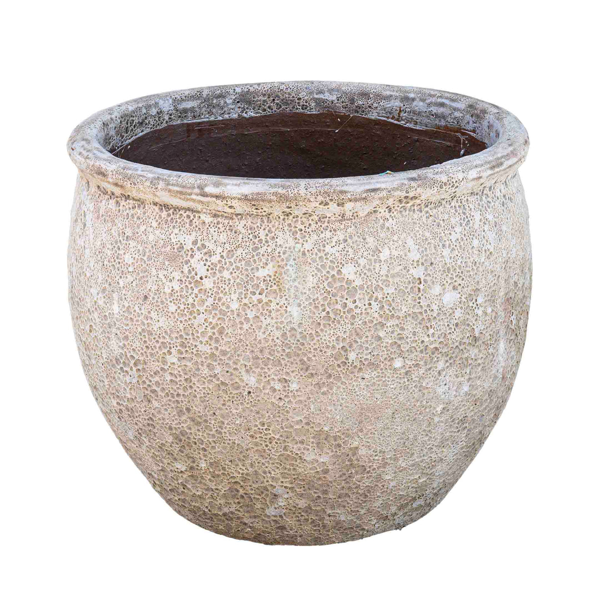 Hauer Antique Ceramic Pot White