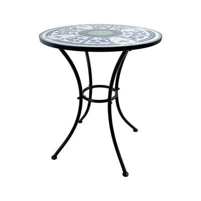 BLUE TILED GARDEN TABLE - SET OF 3