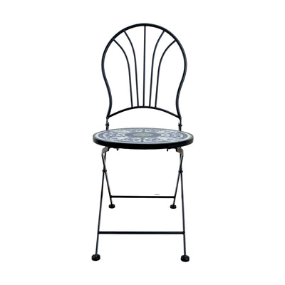 BLUE TILED GARDEN TABLE - SET OF 3