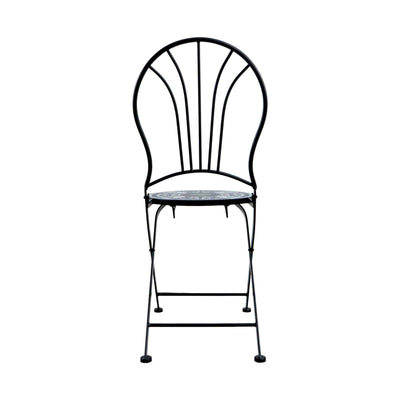 BLUE TILED GARDEN TABLE - SET OF 3