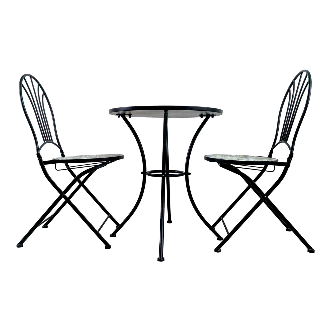 FLORAA TILED GARDEN TABLE - SET OF 3