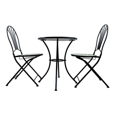 FLORAA TILED GARDEN TABLE - SET OF 3