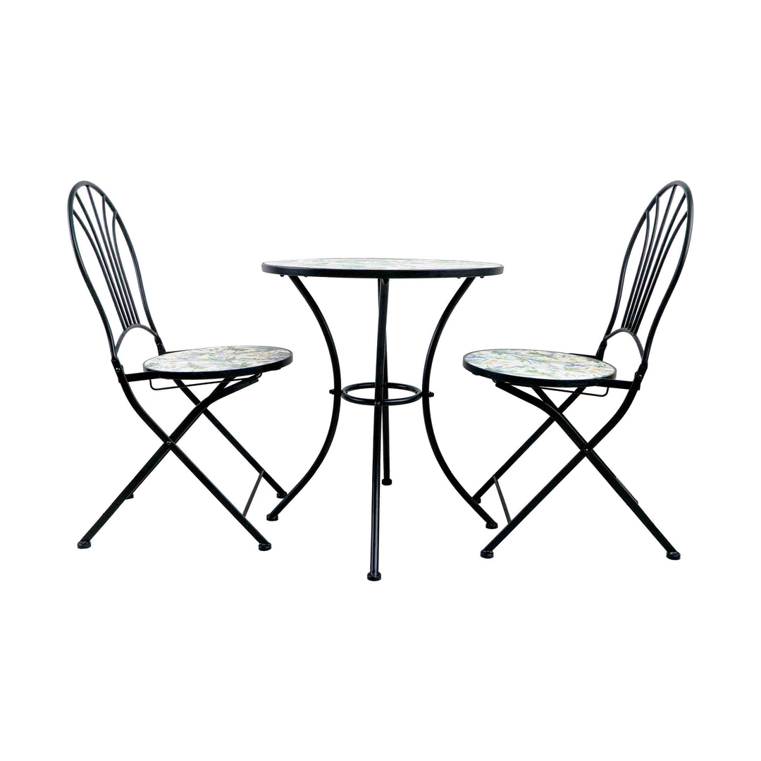 FLORAA TILED GARDEN TABLE - SET OF 3