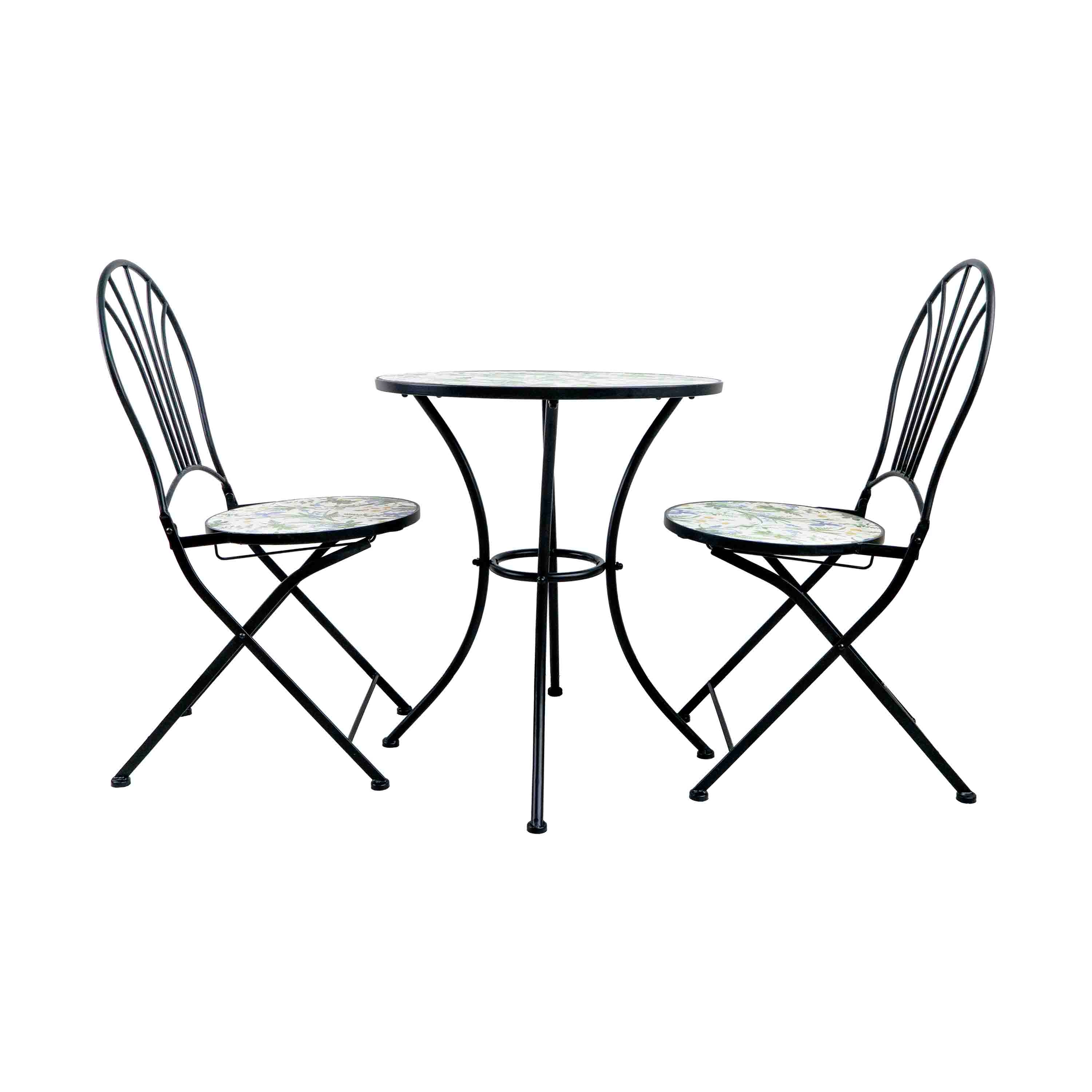 FLORAA TILED GARDEN TABLE - SET OF 3