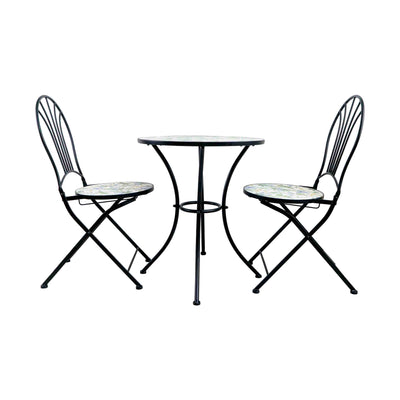 FLORAA TILED GARDEN TABLE - SET OF 3