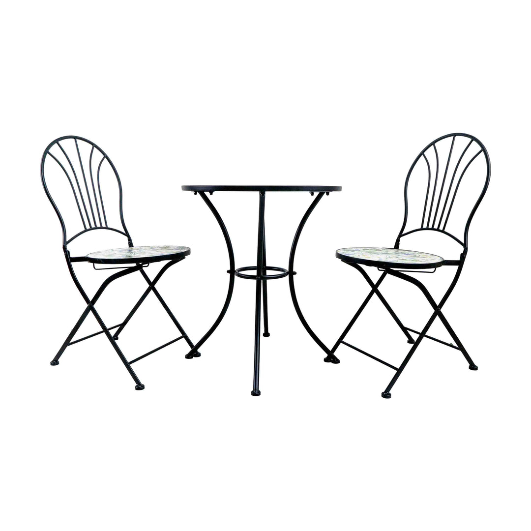 FLORAA TILED GARDEN TABLE - SET OF 3