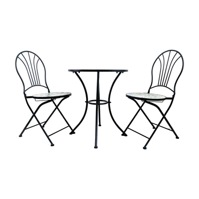 FLORAA TILED GARDEN TABLE - SET OF 3