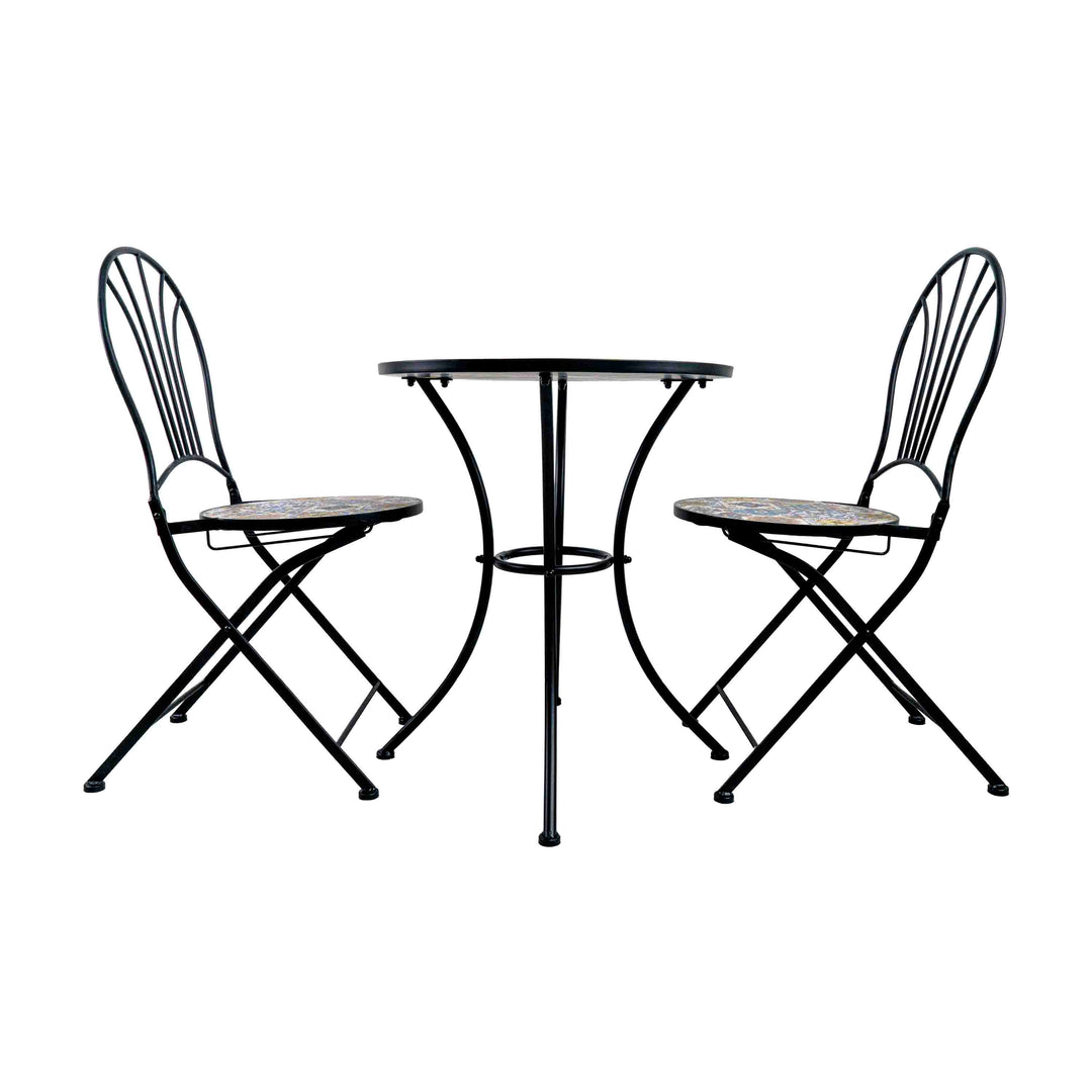 UZBEK TILED GARDEN TABLE - SET OF 3