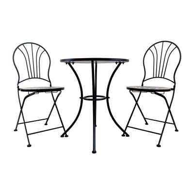 UZBEK TILED GARDEN TABLE - SET OF 3