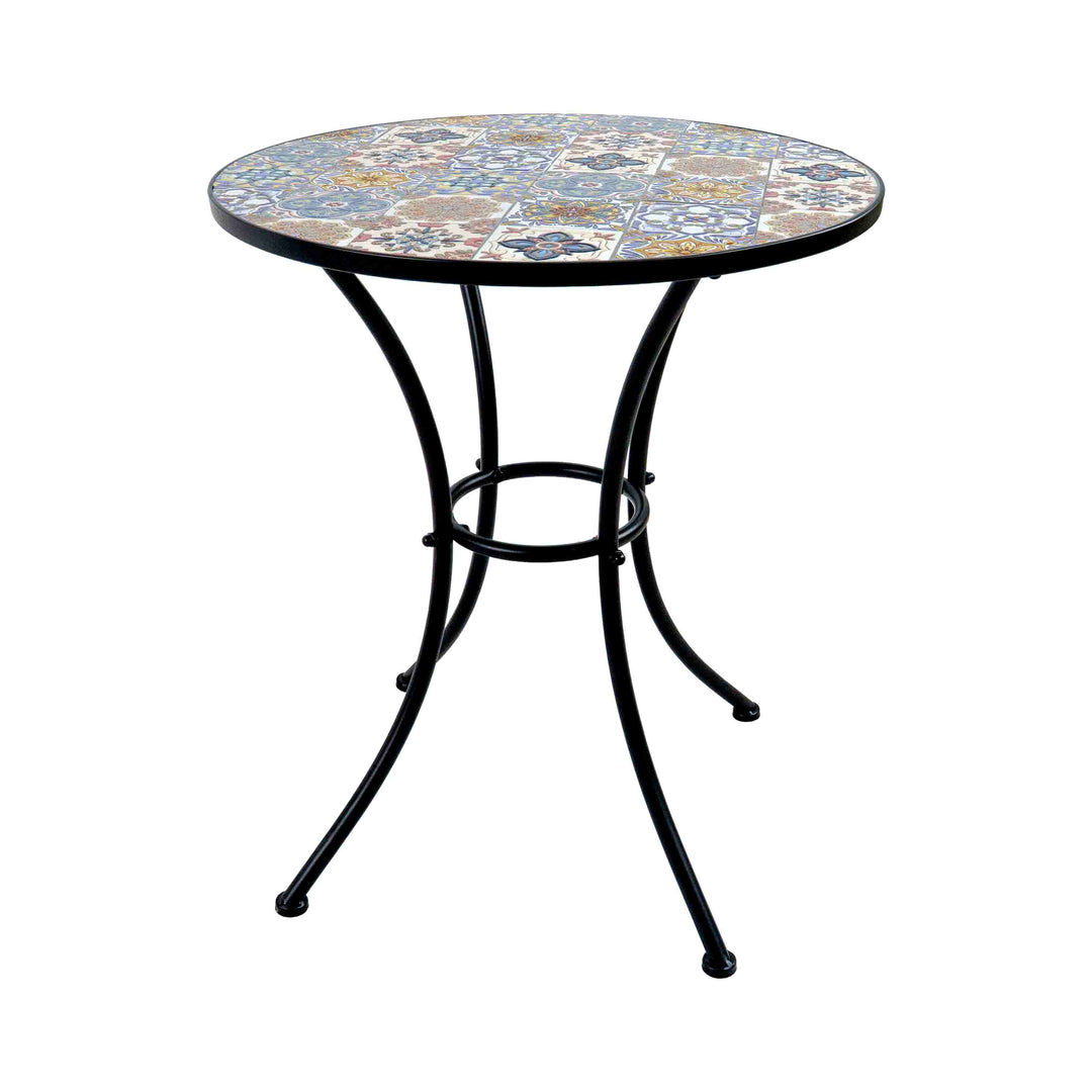 UZBEK TILED GARDEN TABLE - SET OF 3
