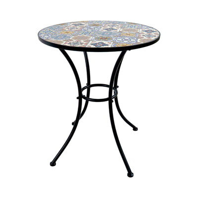 UZBEK TILED GARDEN TABLE - SET OF 3