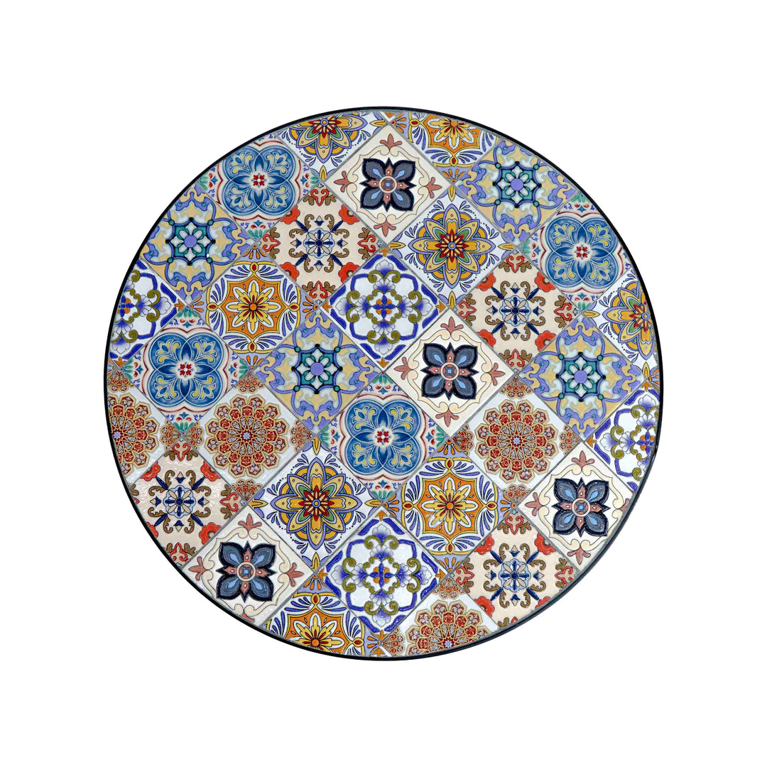 UZBEK TILED GARDEN TABLE - SET OF 3