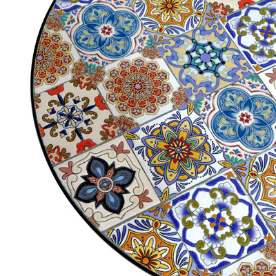 UZBEK TILED GARDEN TABLE - SET OF 3