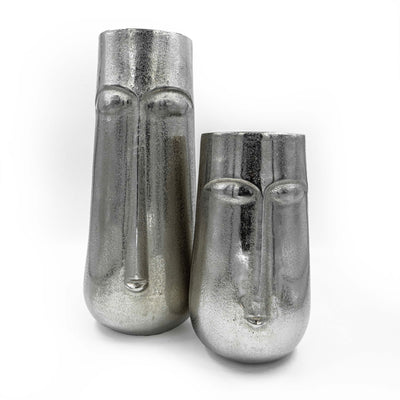 Face Rough Nickel Vase