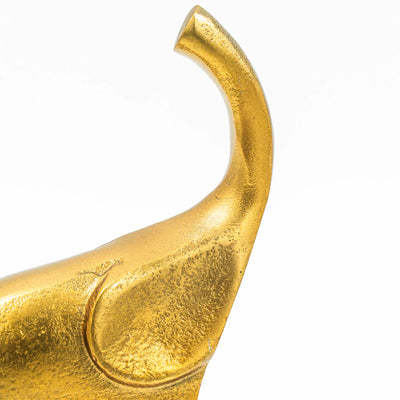 Elephant Rough Sculpture - Gold