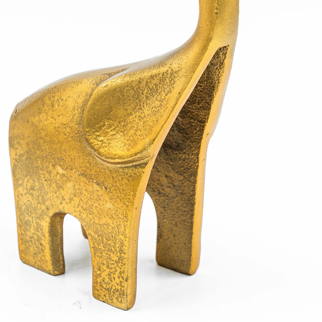 Elephant Rough Sculpture - Gold