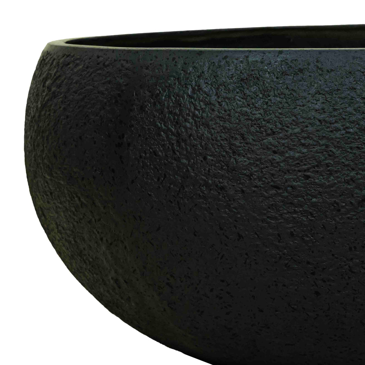 Mento FRP Wide Planter Black