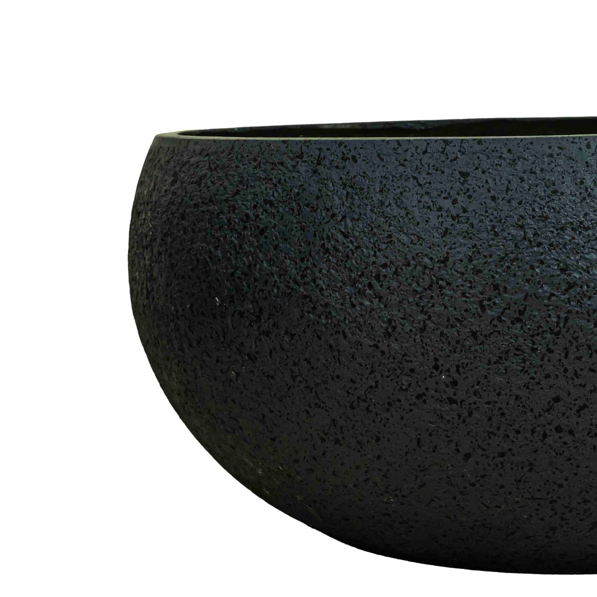 Mento FRP Wide Planter Black