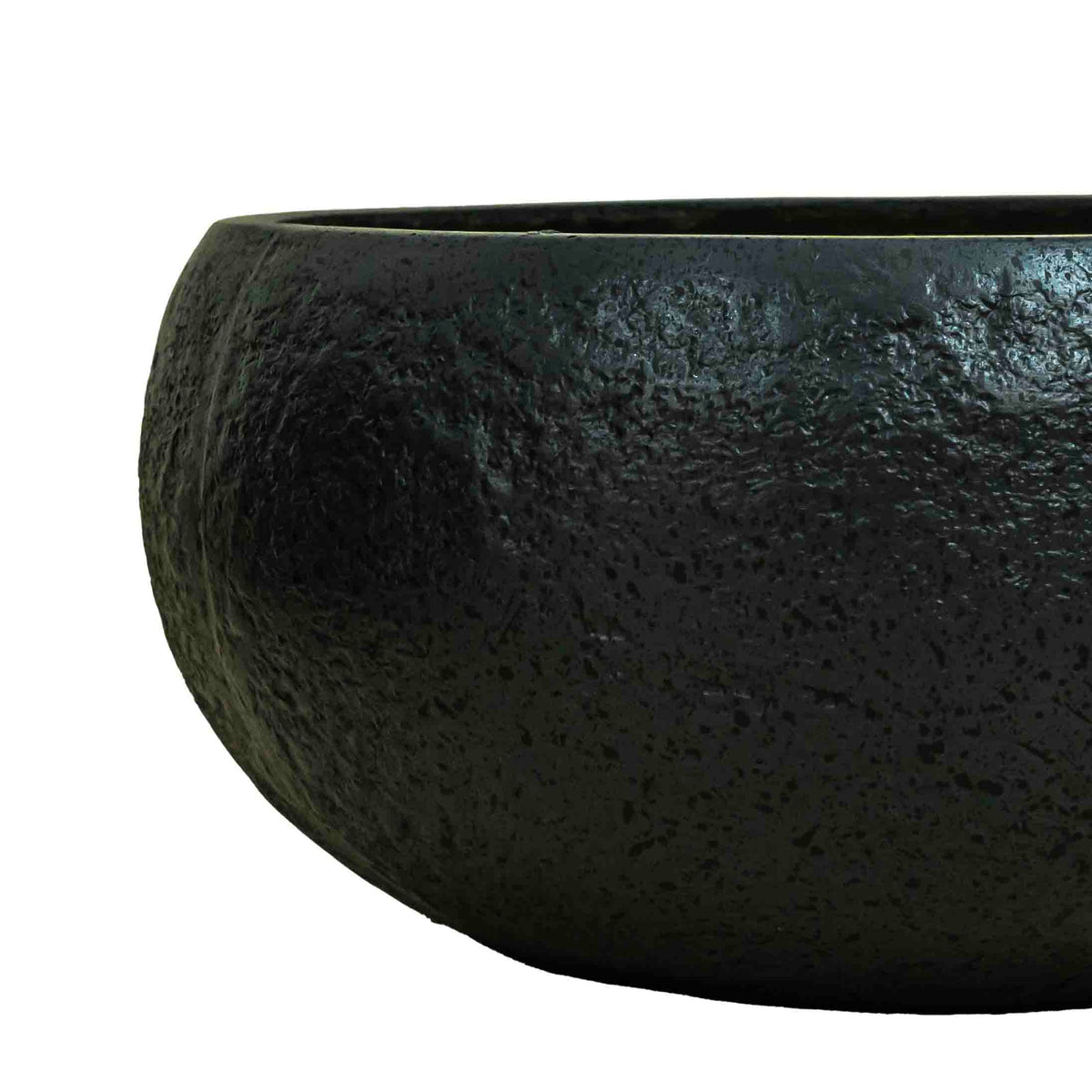 Mento FRP Wide Planter Black