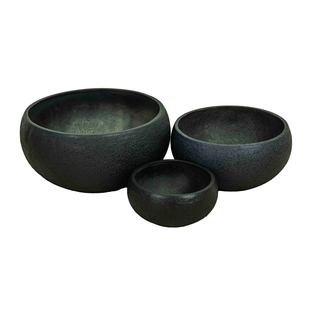 Mento FRP Wide Planter Black